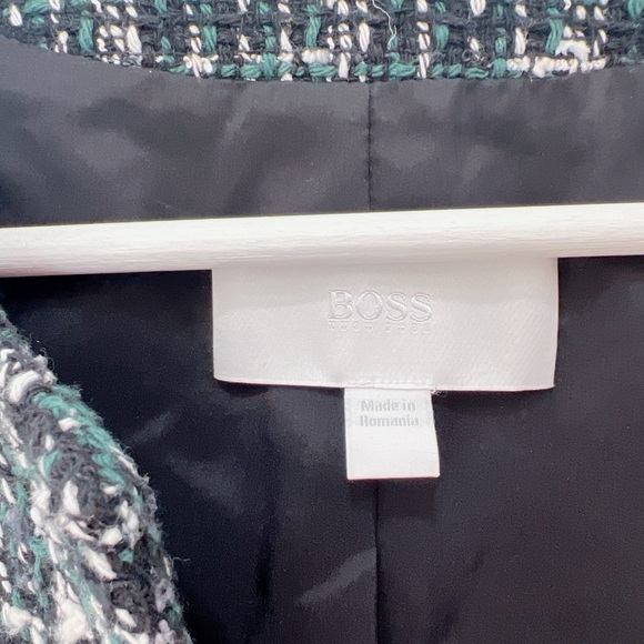 Hugo Boss Jalay Cropped Tweed Blazer size 0 NWOT - Picture 14 of 14